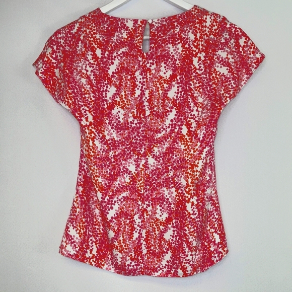 Boden Ravello silk viscose printed short sleeve blouse - Picture 2 of 5